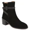 Lisabet Leather Buckle Strap Ankle Boots - LISABET / 324 249 - Black sold by Jones Bootmaker