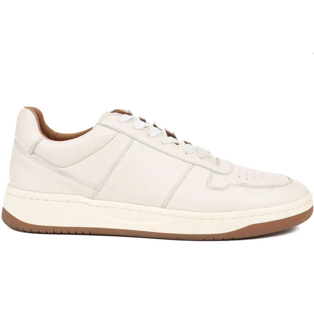 Taipei Casual Leather Trainers - TAIPEI / 324 013 - Off White sold by Jones Bootmaker