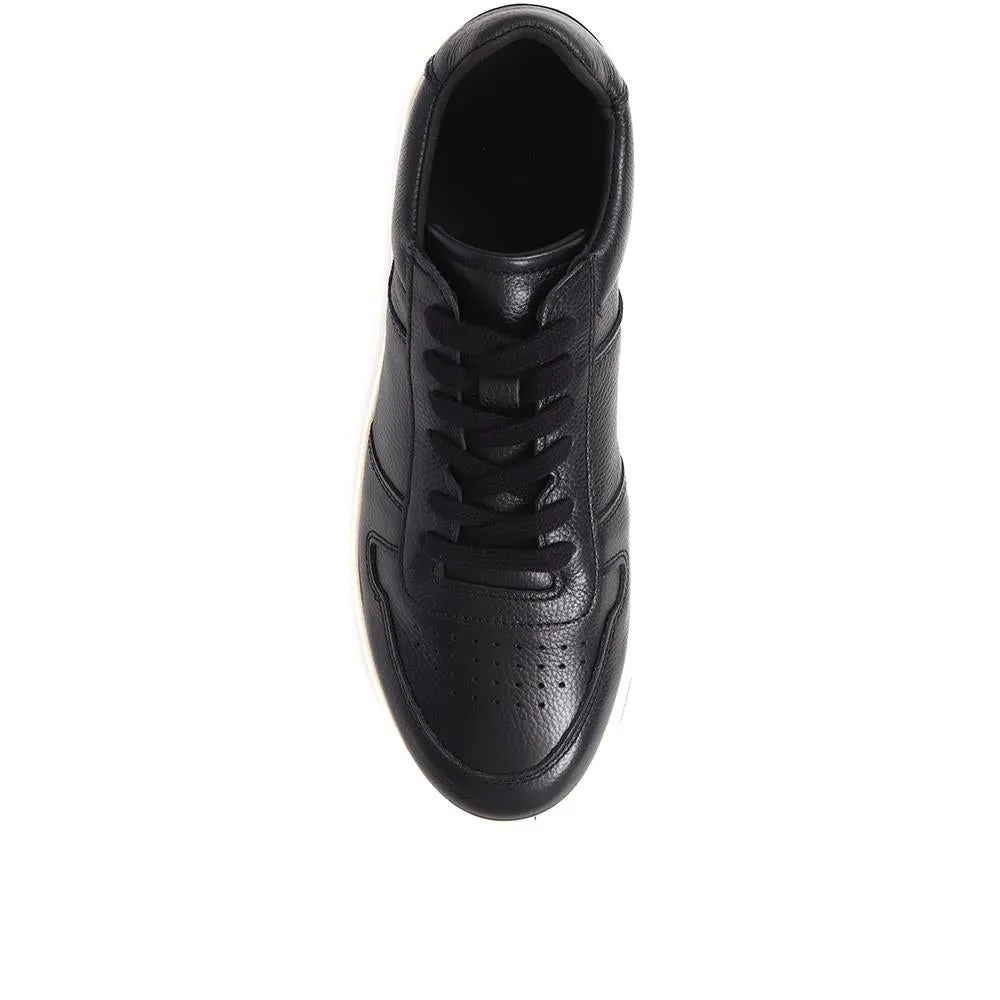 Taipei Casual Leather Trainers - TAIPEI / 324 013 - Black sold by Jones Bootmaker product image thumbnail 5