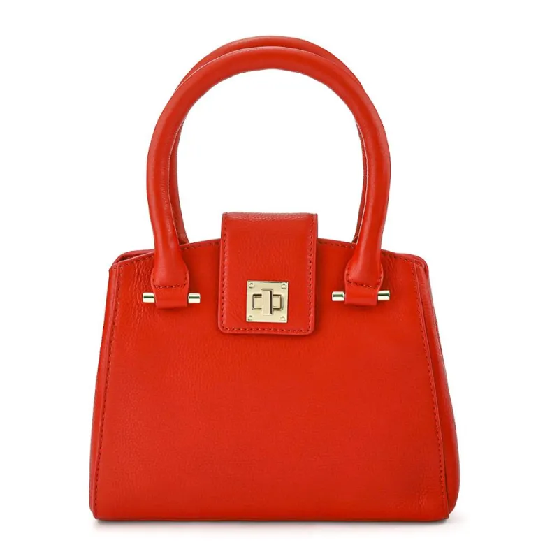 Whimsy Leather Top Handle Bag - WHIMSY / 323 891 - Red sold by Jones Bootmaker