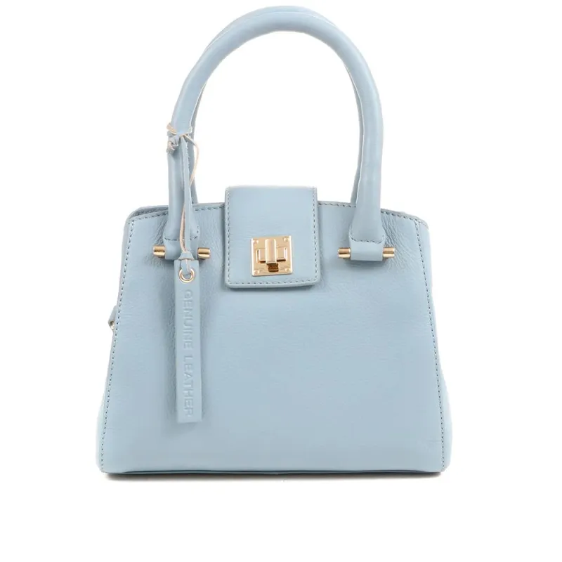 Whimsy Leather Top Handle Bag - WHIMSY / 323 891 - Blue sold by Jones Bootmaker