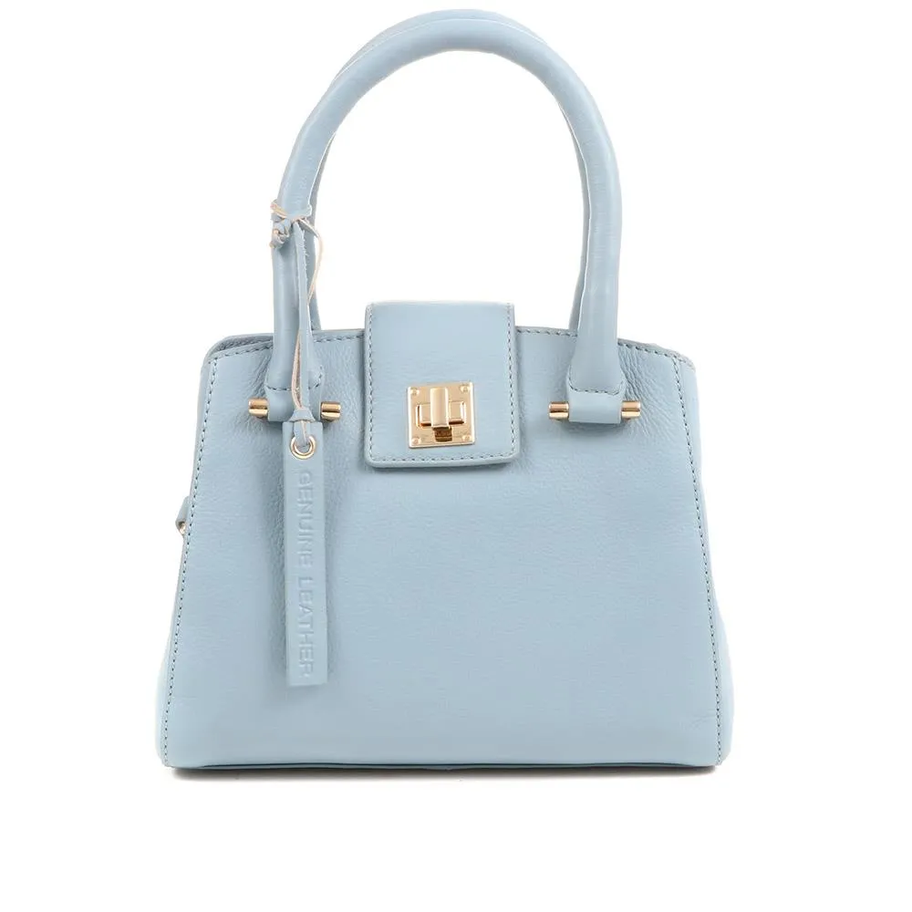 Whimsy Leather Top Handle Bag - WHIMSY / 323 891 - Blue sold by Jones Bootmaker