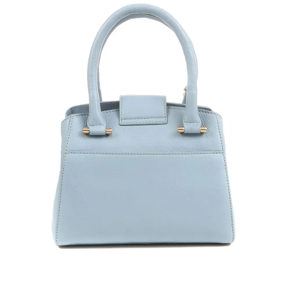 Whimsy Leather Top Handle Bag - WHIMSY / 323 891 - Blue sold by Jones Bootmaker product image thumbnail 4
