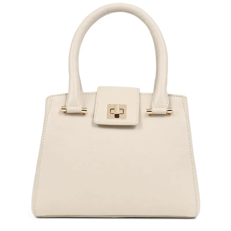 Whimsy Leather Top Handle Bag - WHIMSY / 323 891 - Cream sold by Jones Bootmaker