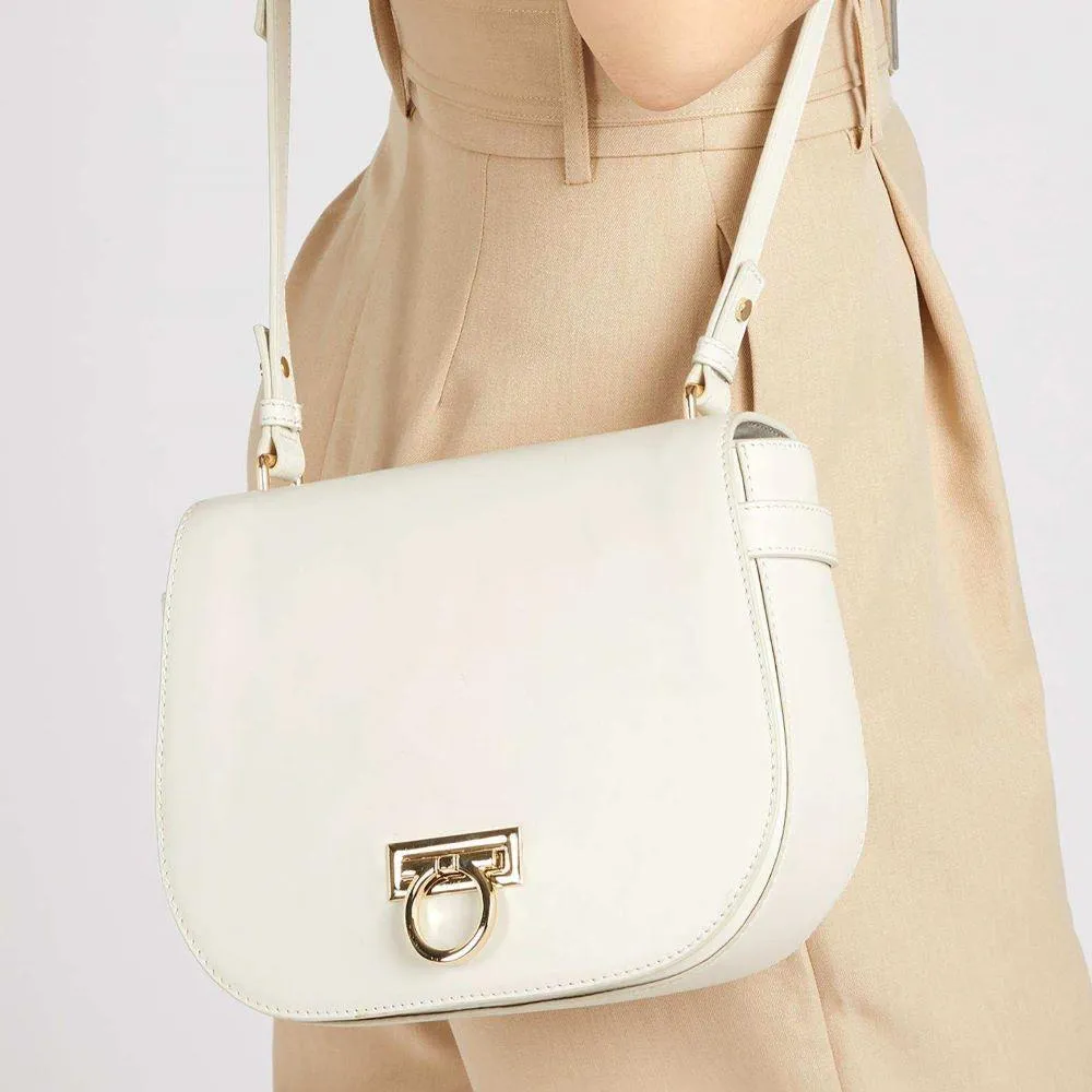 Leather Saddle Bag - VESPER / 323 895 - Off White sold by Jones Bootmaker product image thumbnail 3