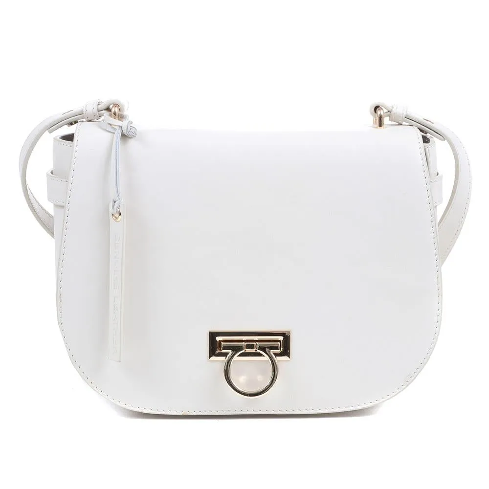 Leather Saddle Bag - VESPER / 323 895 - Off White sold by Jones Bootmaker