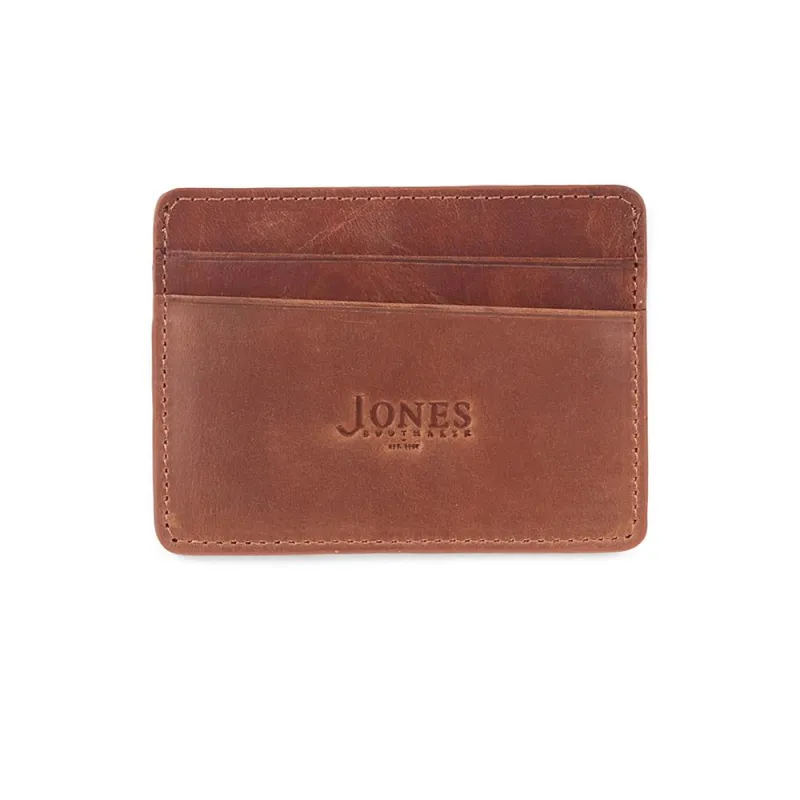 Leather Card Holder - CARDHOLDER3 / 323 795 - Tobacco sold by Jones Bootmaker