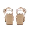 Diona Leather Platform Sandals - DIONA / 323 736 - Light Gold sold by Jones Bootmaker