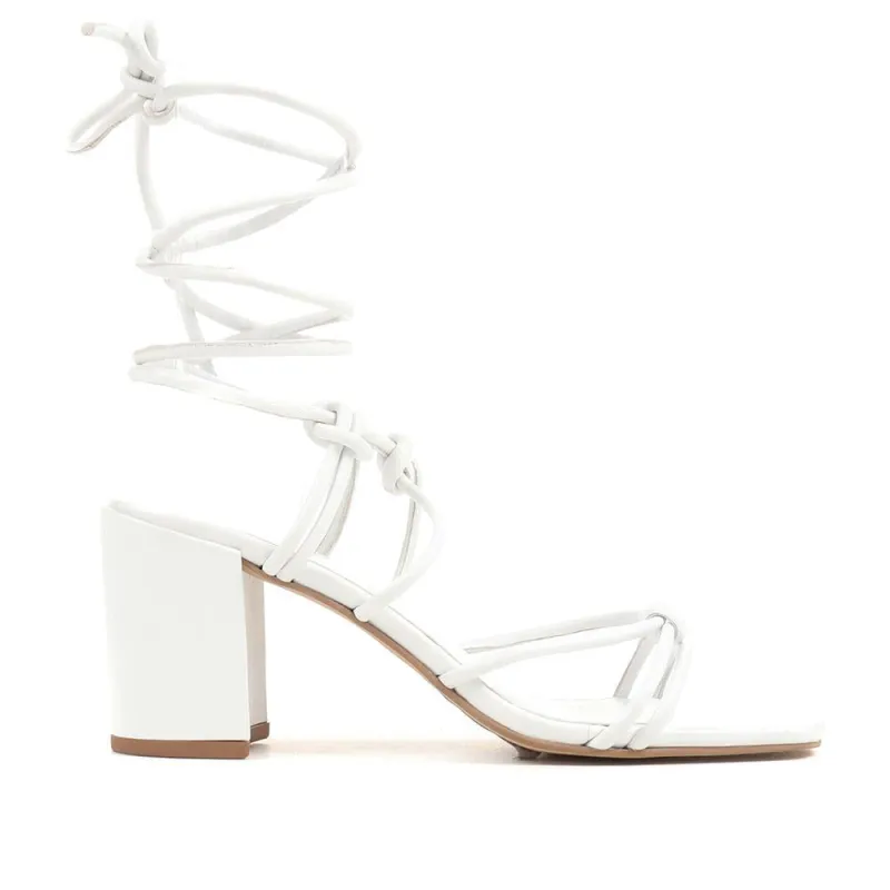 Liezel Gladiator Roped Heels - LIEZEL / 323 702 - White sold by Jones Bootmaker