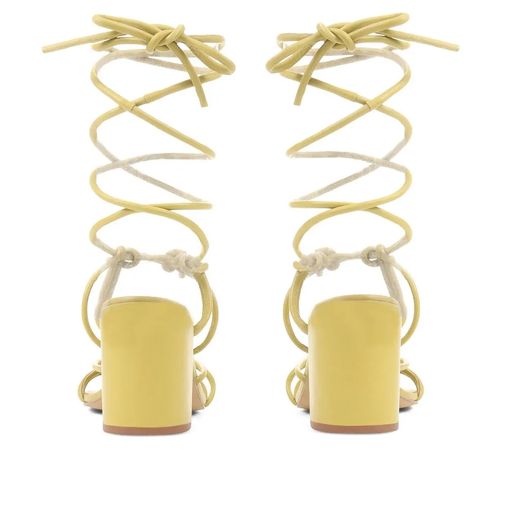 Liezel Gladiator Roped Heels - LIEZEL / 323 702 - Lime sold by Jones Bootmaker product image thumbnail 3