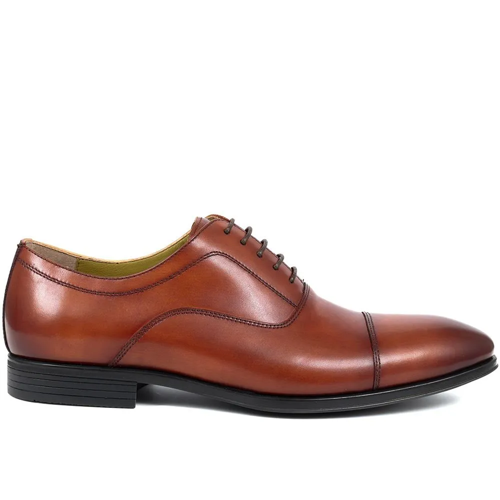 Middleham Leather Oxford Shoes - MIDDLEHAM / 323 640 - Cognac sold by Jones Bootmaker