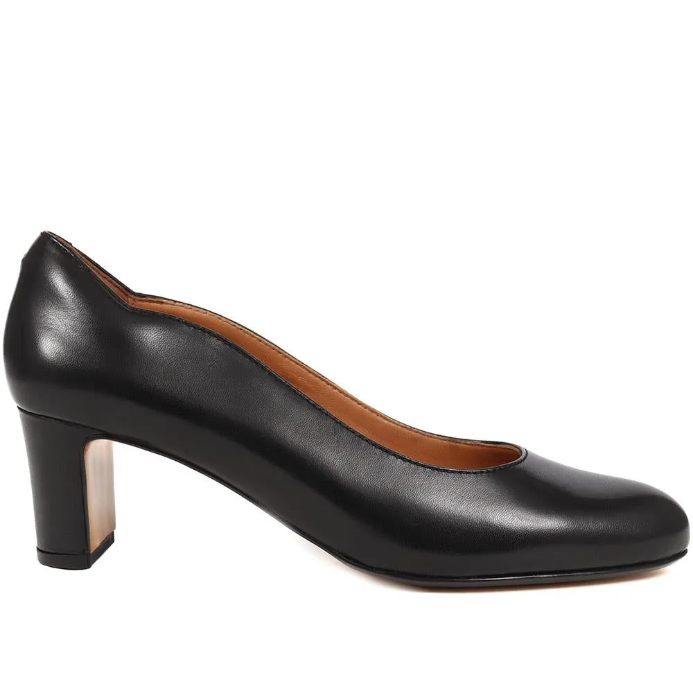 Zoey Leather Court Shoes - ZOEY / 323 597 - Black Leather sold by Jones Bootmaker