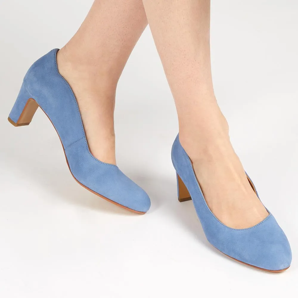 Zoey Leather Court Shoes - ZOEY / 323 597 - Powder Blue sold by Jones Bootmaker product image thumbnail 5