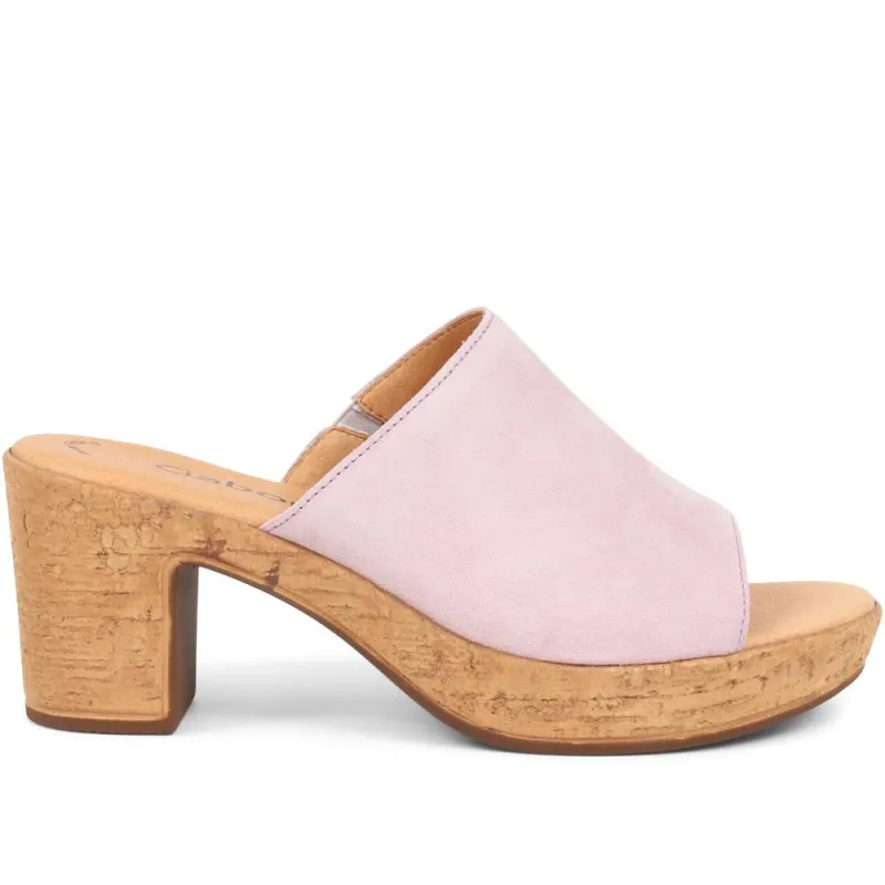 Leather Clog Mules - GAB37514 / 323 532 - Lavender sold by Jones Bootmaker