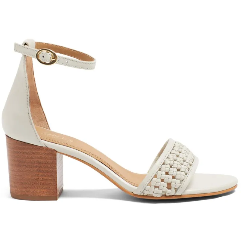 Foxglove Raffia Heels - FOXGLOVE / 323 392 - Cream sold by Jones Bootmaker