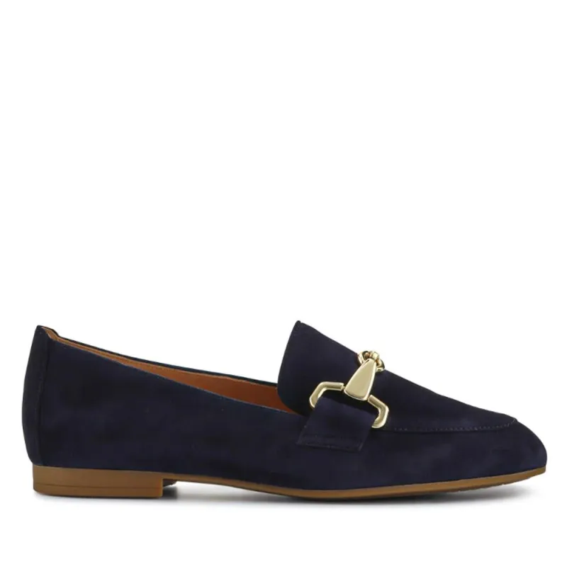 Jangle Gabor Suede Buckle Loafers - GAB37500 / 323 288 - Navy sold by Jones Bootmaker