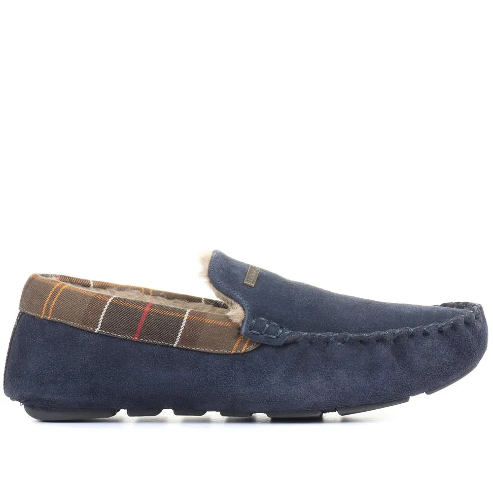 Monty House Slippers - BARBR28506 / 313 954 - Navy sold by Jones Bootmaker