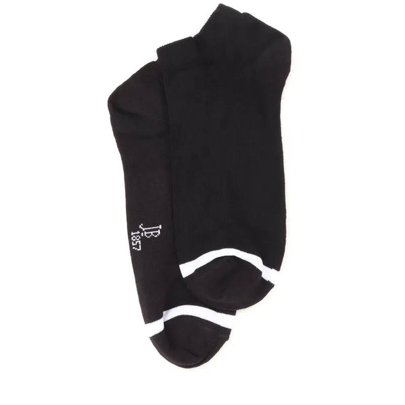 3 Pack Cotton Ankle Socks - EKIN36504 / 323 137 - Black-White sold by Jones Bootmaker
