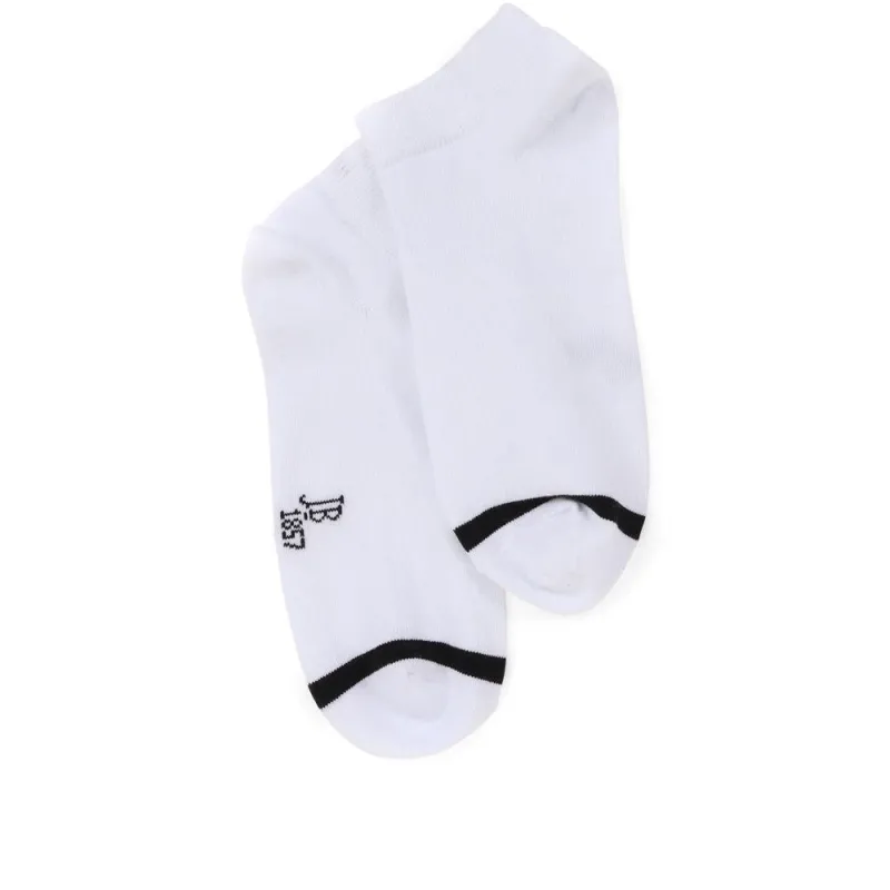 3 Pack Cotton Ankle Socks - EKIN36504 / 323 137 - White-Black sold by Jones Bootmaker