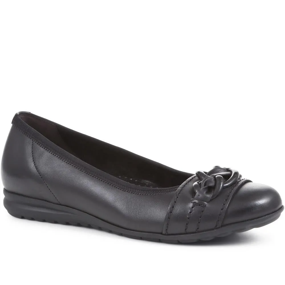 Scene Gabor Leather Ballet Flats - GAB36541 / 323 035 - Black sold by Jones Bootmaker product image thumbnail 2