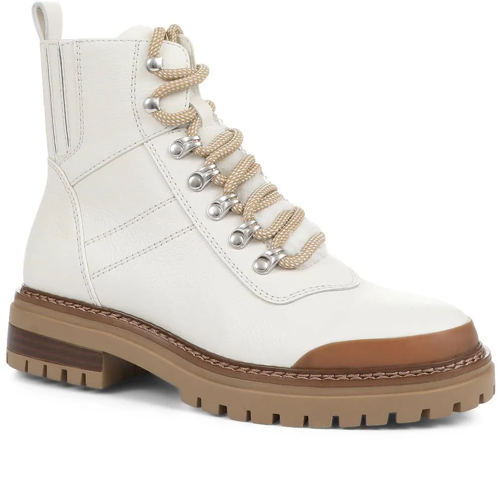 Susanna Leather Hiker Boots - SUSANNA / 322 841 - White sold by Jones Bootmaker product image thumbnail 2