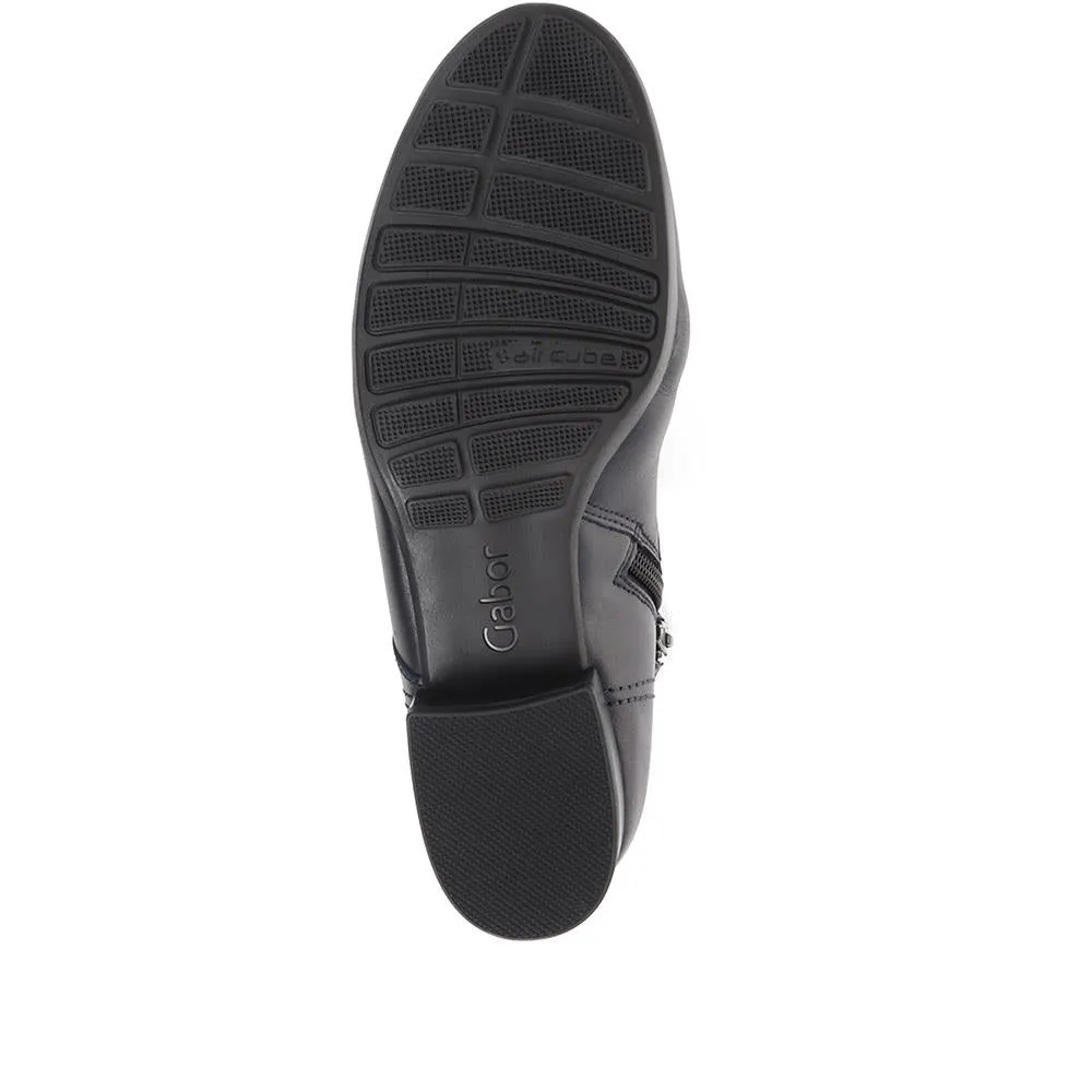 Boat Block-Heeled Ankle Boots - GAB36532 / 322 830 - Navy sold by Jones Bootmaker product image thumbnail 5