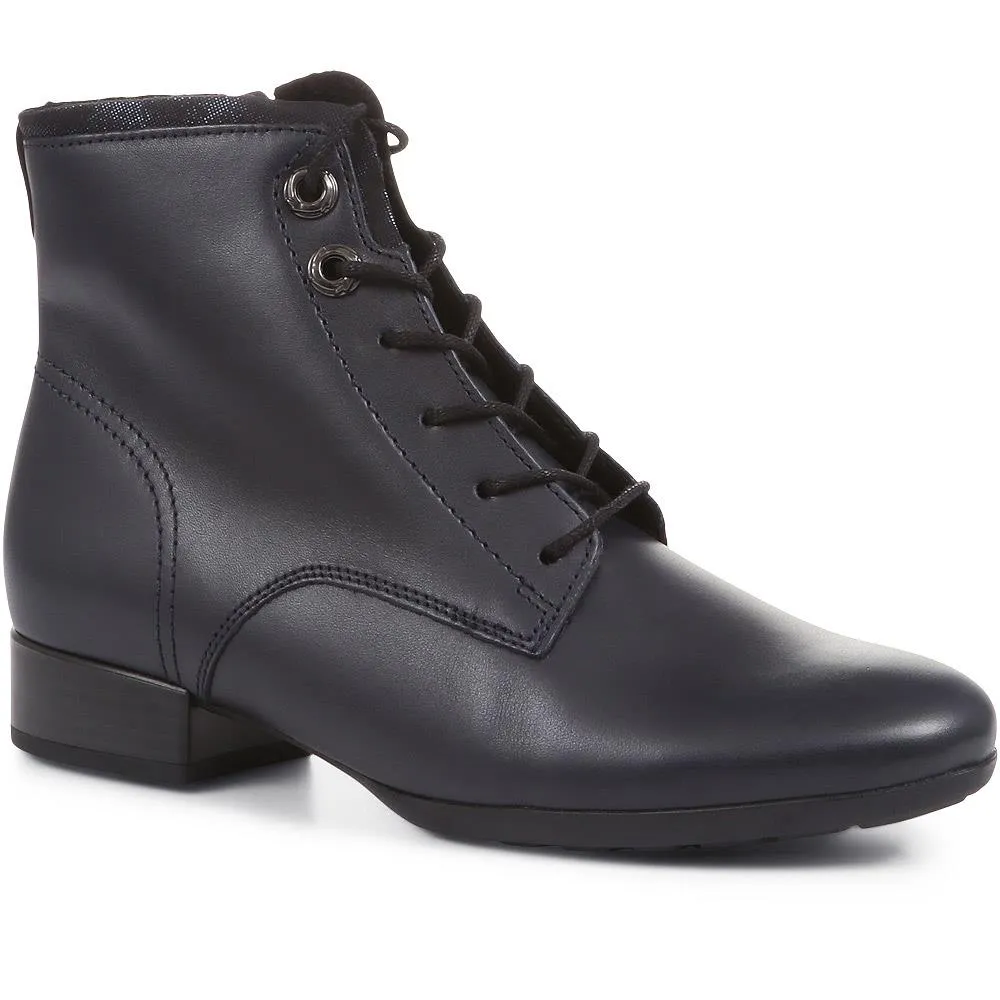 Boat Block-Heeled Ankle Boots - GAB36532 / 322 830 - Navy sold by Jones Bootmaker product image thumbnail 2