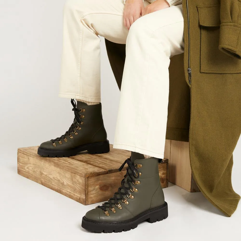 Katia Leather Hiker Boots - KATIA / 322 782 - Green sold by Jones Bootmaker product image thumbnail 5
