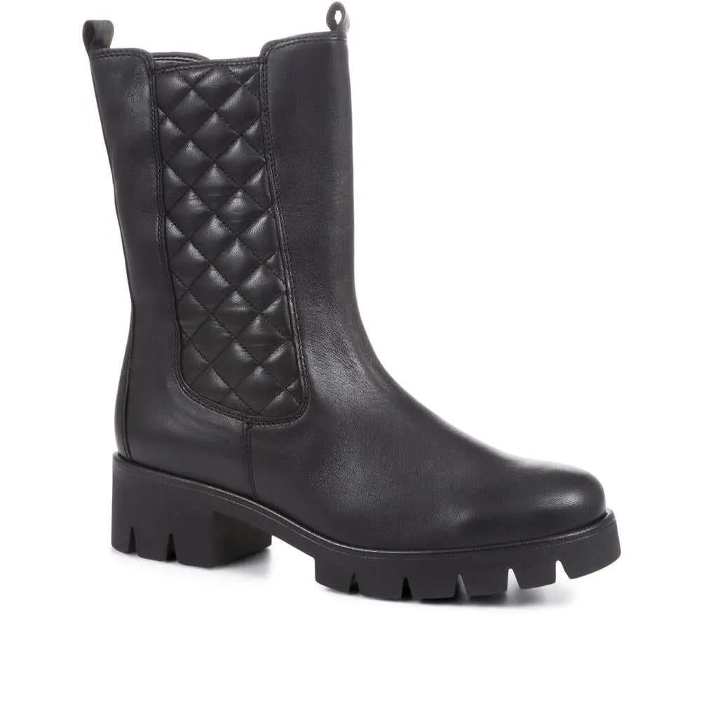 Bethany Quilted Tall Chelsea Boots - GAB36507 / 322 690 - Black sold by Jones Bootmaker product image thumbnail 2