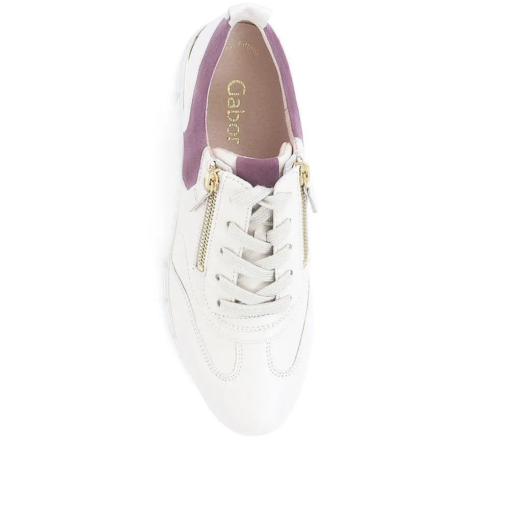 Wednesday Leather Trainers - GAB36517 / 322 683 - White-Purple sold by Jones Bootmaker product image thumbnail 4