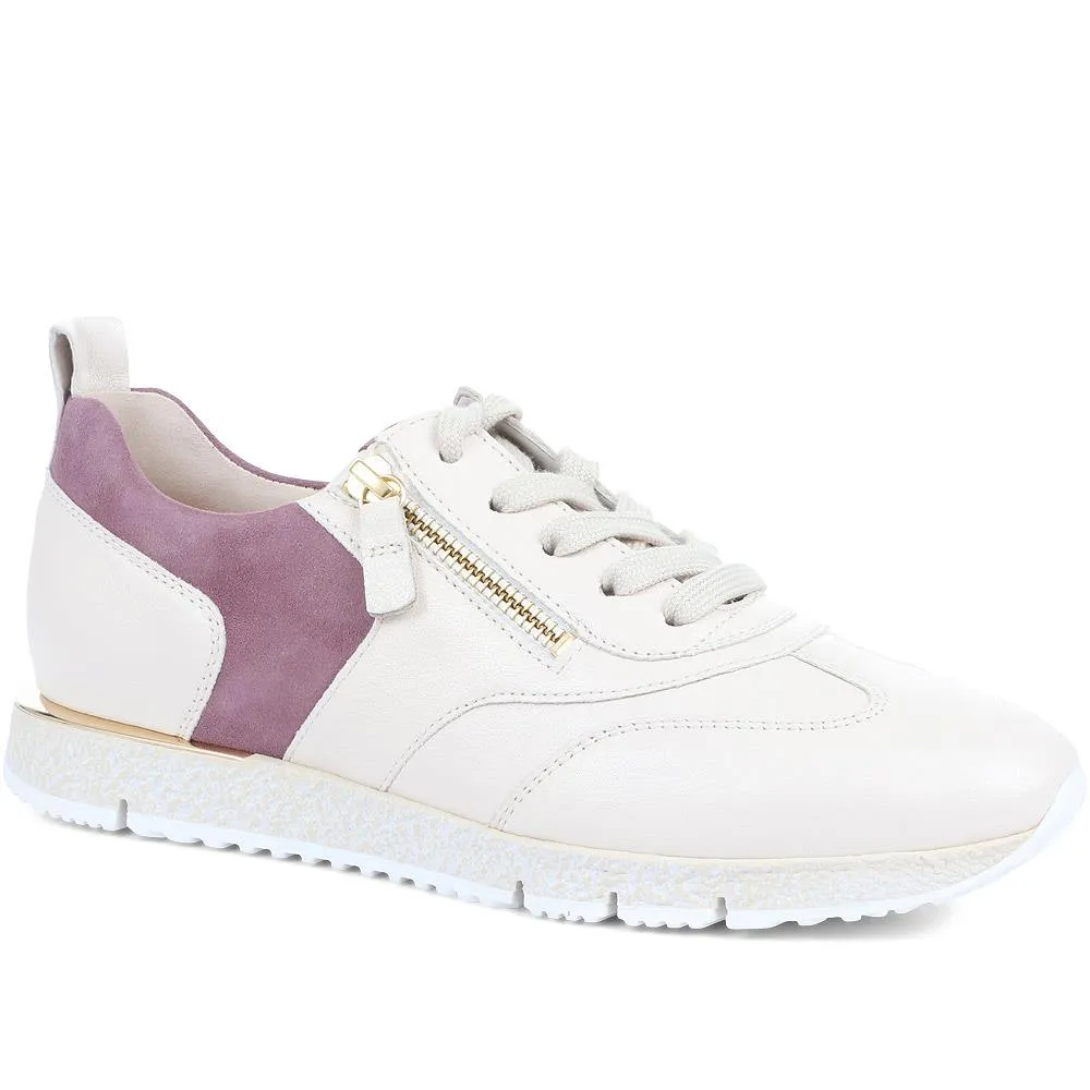 Wednesday Leather Trainers - GAB36517 / 322 683 - White-Purple sold by Jones Bootmaker product image thumbnail 2