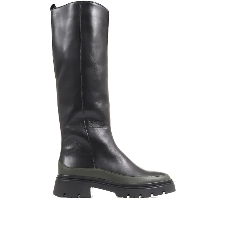 Link Chunky Knee High Boots - GAB36513 / 322 681 - Black sold by Jones Bootmaker