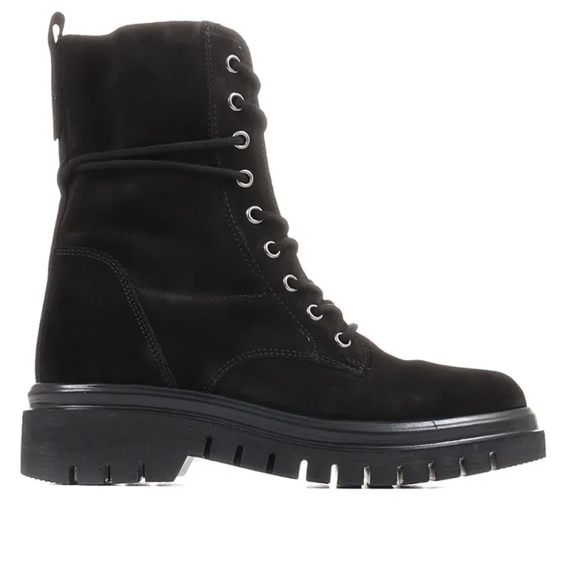Conference Chunky Leather Ankle Boots - GAB36509 / 322 677 - Black sold by Jones Bootmaker