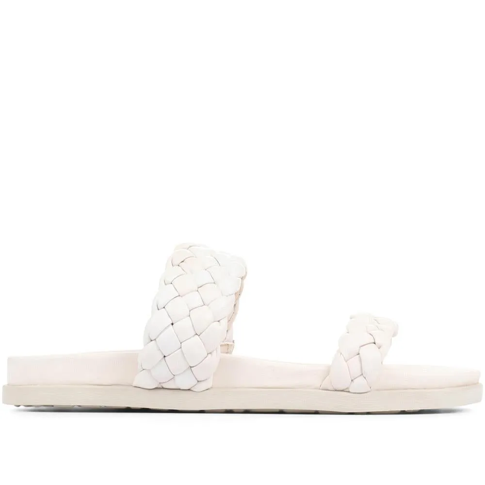 Madeira Braided Platform Sandals - MADEIRA / 322 572 - Off White sold by Jones Bootmaker