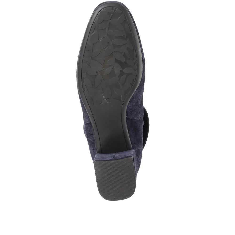 Lylah Heeled Ankle Boots - LYLAH / 322 544 - Navy sold by Jones Bootmaker product image thumbnail 4