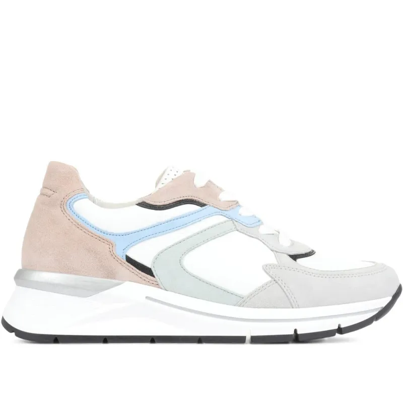 Chepstow Leather Wedge Trainers - GAB35541 / 322 396 - White Multi sold by Jones Bootmaker