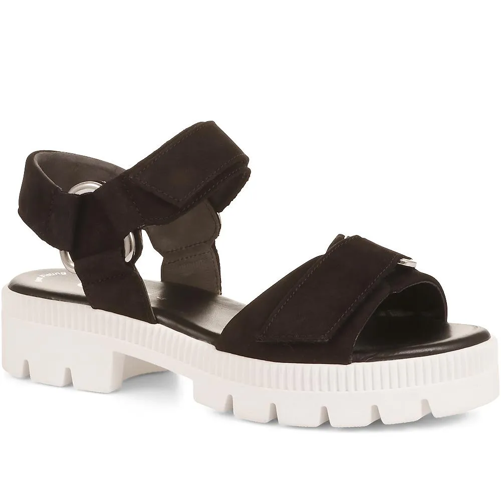 Cape Chunky Platform Sandals - GAB35539 / 322 394 - Black-White sold by Jones Bootmaker product image thumbnail 2
