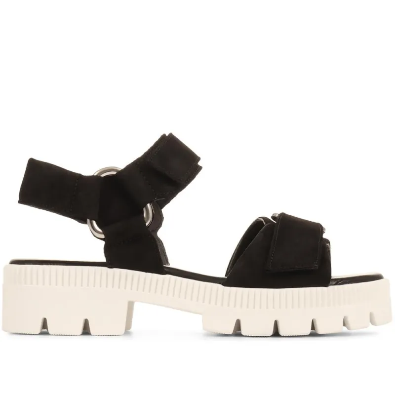 Chunky Platform Sandals - GAB35539 / 322 394 - Black-White sold by Jones Bootmaker