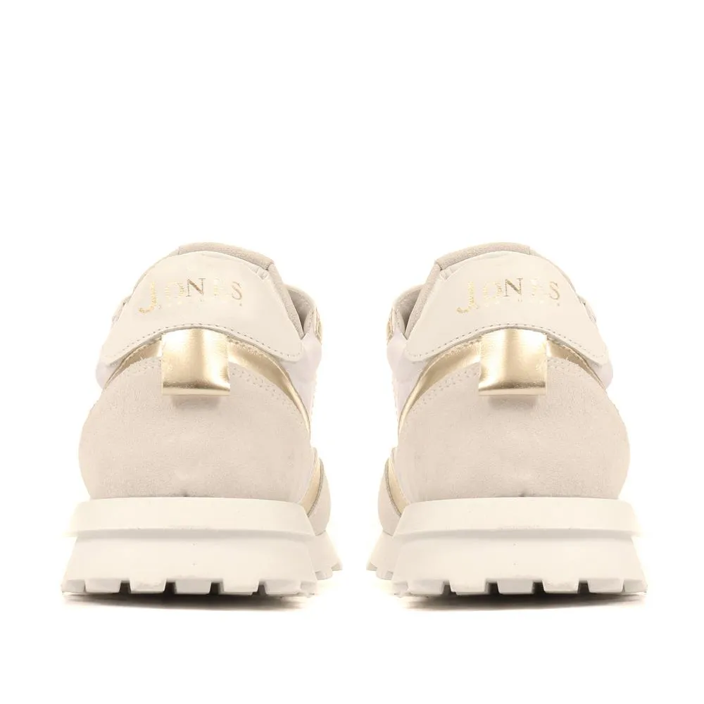Ellisa Lace-Up Trainers - ELLISA / 322 290 - White-Gold sold by Jones Bootmaker product image thumbnail 3