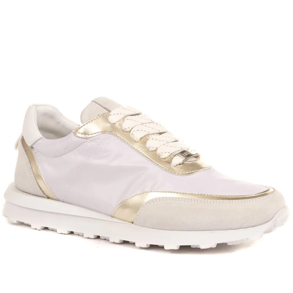 Ellisa Lace-Up Trainers - ELLISA / 322 290 - White-Gold sold by Jones Bootmaker product image thumbnail 2