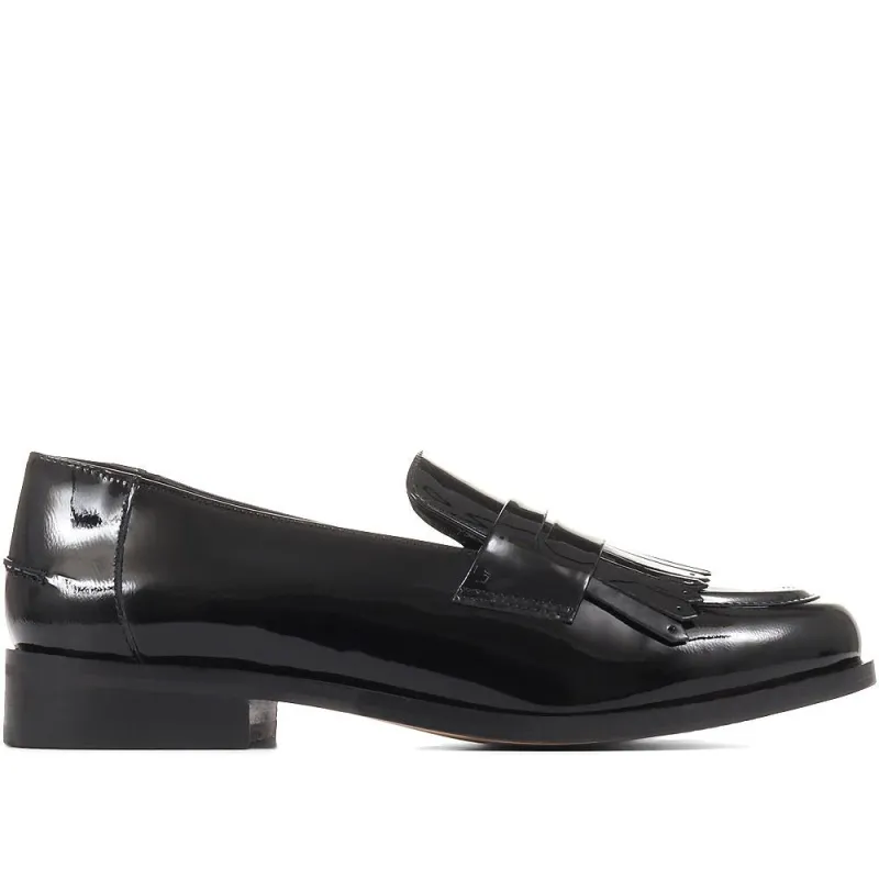 Lotta Chunky Leather Loafers - LOTTA / 322 268 - Black sold by Jones Bootmaker
