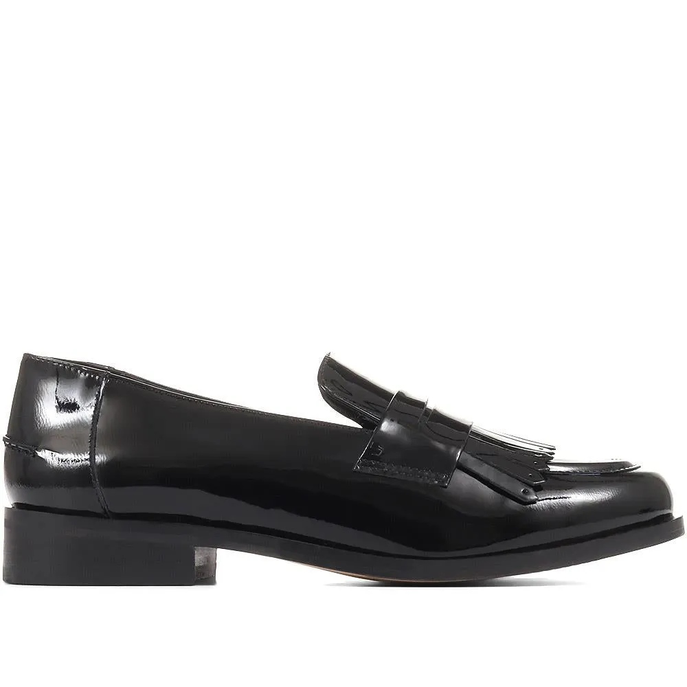 Lotta Chunky Leather Loafers - LOTTA / 322 268 - Black sold by Jones Bootmaker