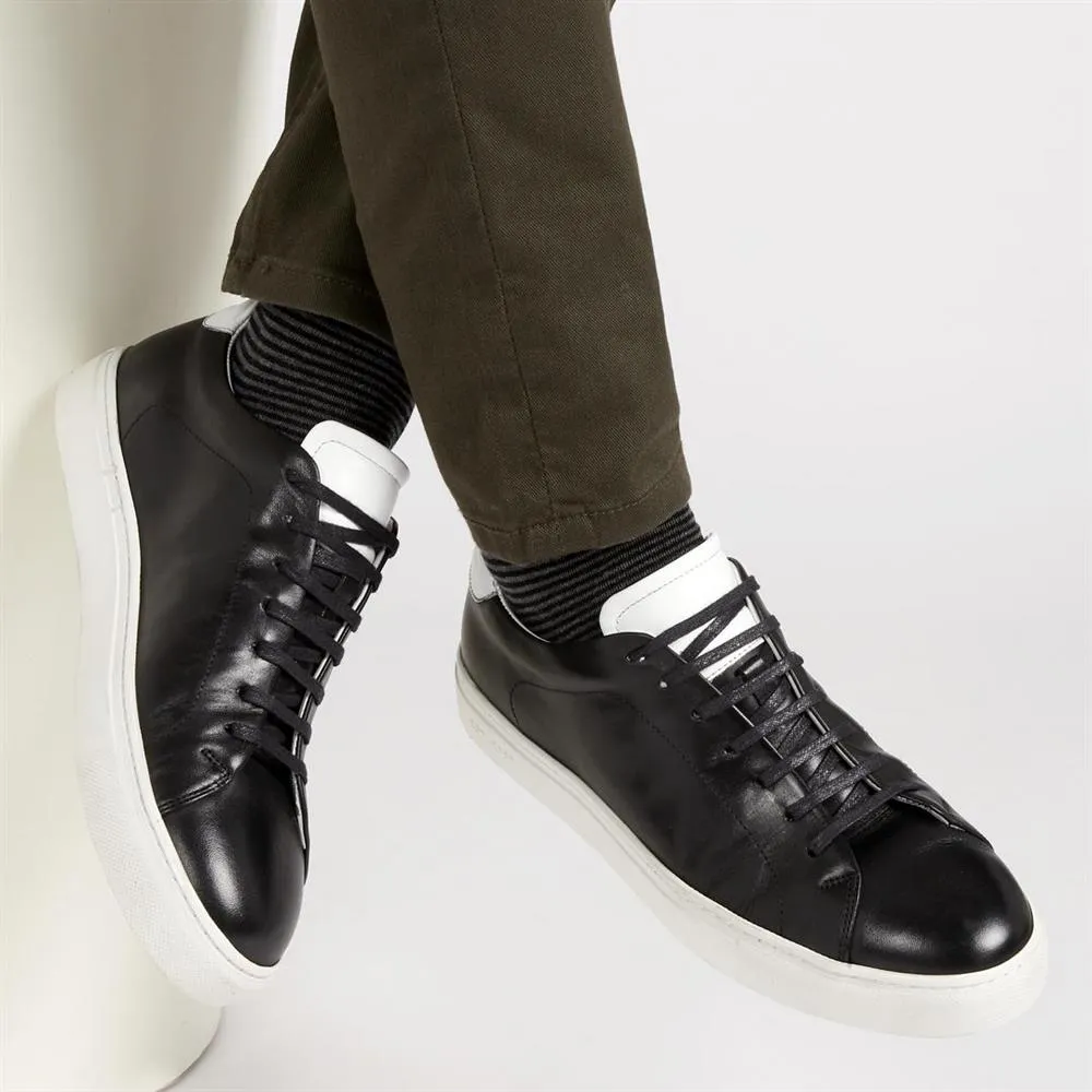 Singapore Leather Lace-Up Trainers - SINGAPORE / 322 065 - Black sold by Jones Bootmaker product image thumbnail 5