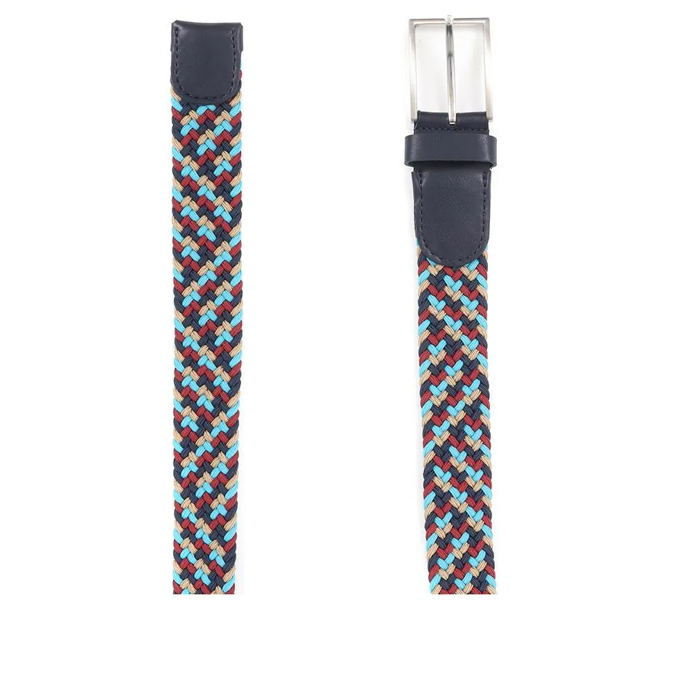 Upton Park Men's Braided Belt - UPTONPARK / 321 983 - Navy Multi sold by Jones Bootmaker product image thumbnail 2