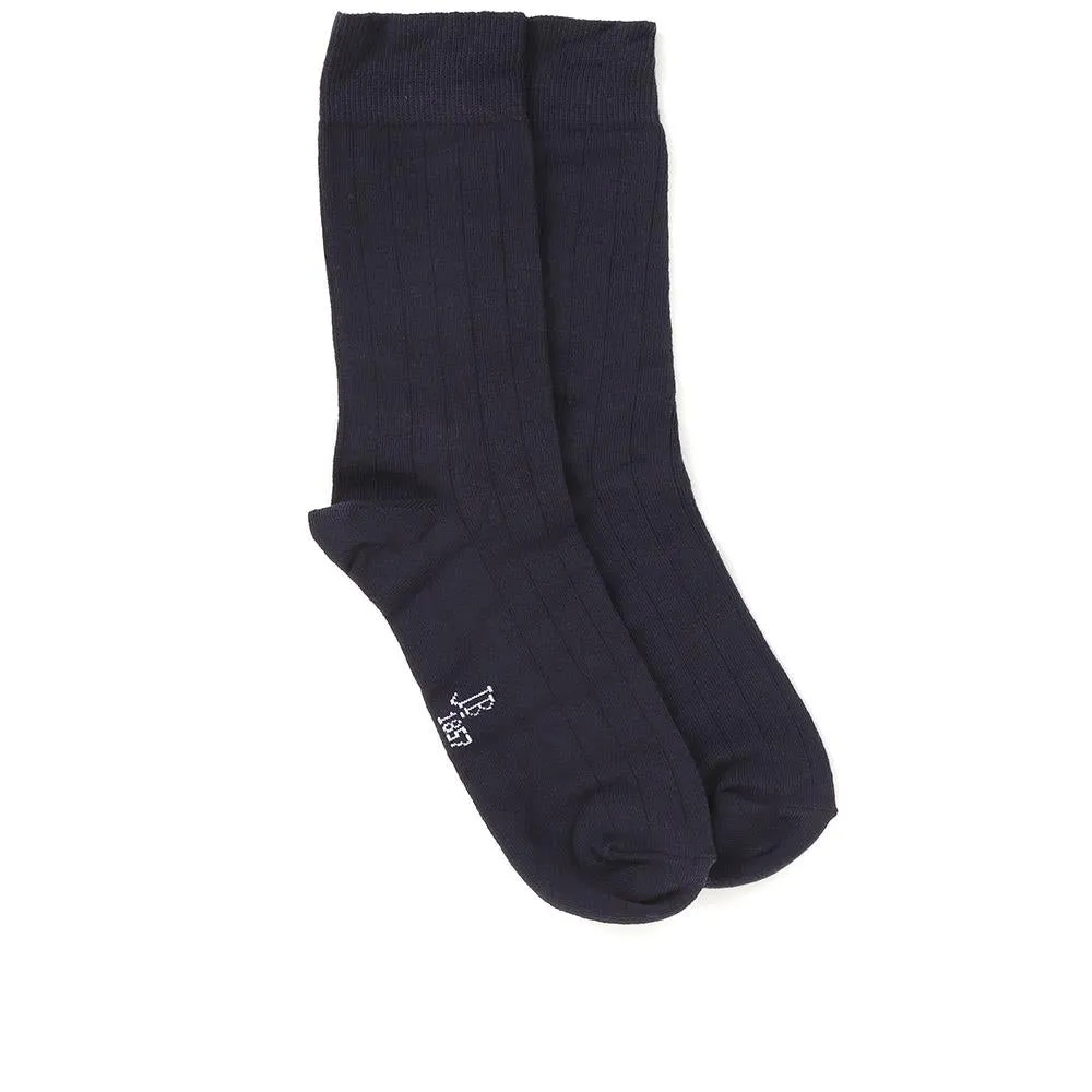 3-Pack Men's Cotton Rich Socks - EKIN34500 / 321 932 - Navy sold by Jones Bootmaker