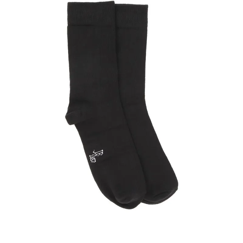 3-Pack Men's Cotton Rich Socks - EKIN34500 / 321 932 - Black sold by Jones Bootmaker