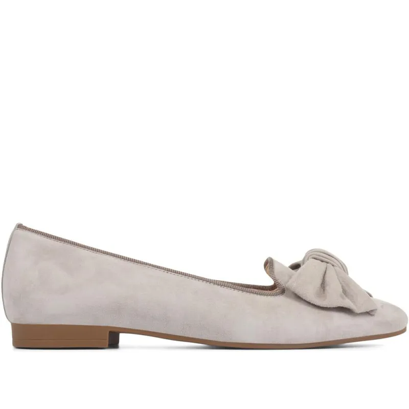 Cardy Leather Ballerina Pumps - GAB35518 / 321 576 - Taupe sold by Jones Bootmaker