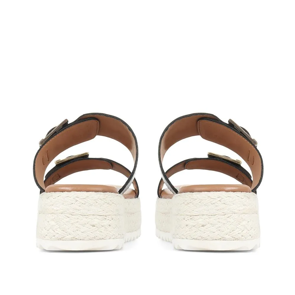 Amelda Leather Platform Sandals - BARBR35517 / 321 405 - Black sold by Jones Bootmaker product image thumbnail 3