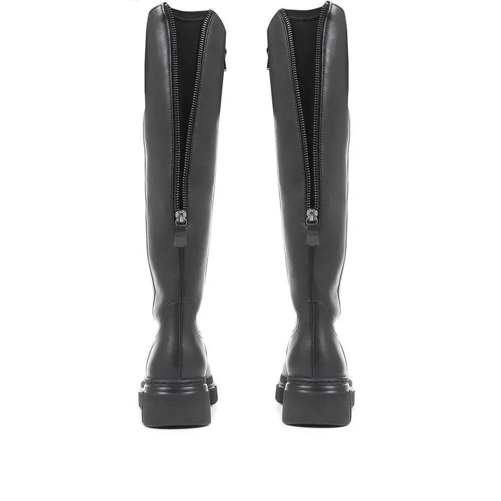 Juan Leather Knee High Boots - GAB34521 / 321 164 - Black sold by Jones Bootmaker product image thumbnail 4