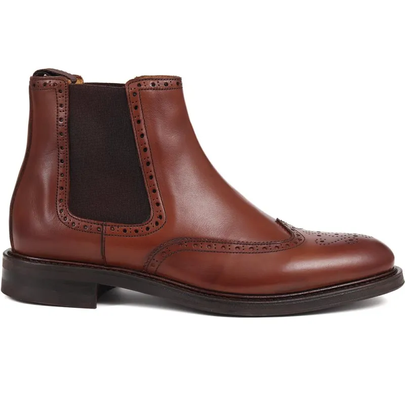 Chigwell Leather Chelsea Boots - CHIGWELL / 321 130 - Cognac sold by Jones Bootmaker